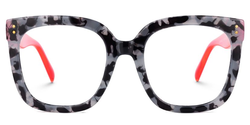 Ebony Square Gray-Tortoise Glasses
