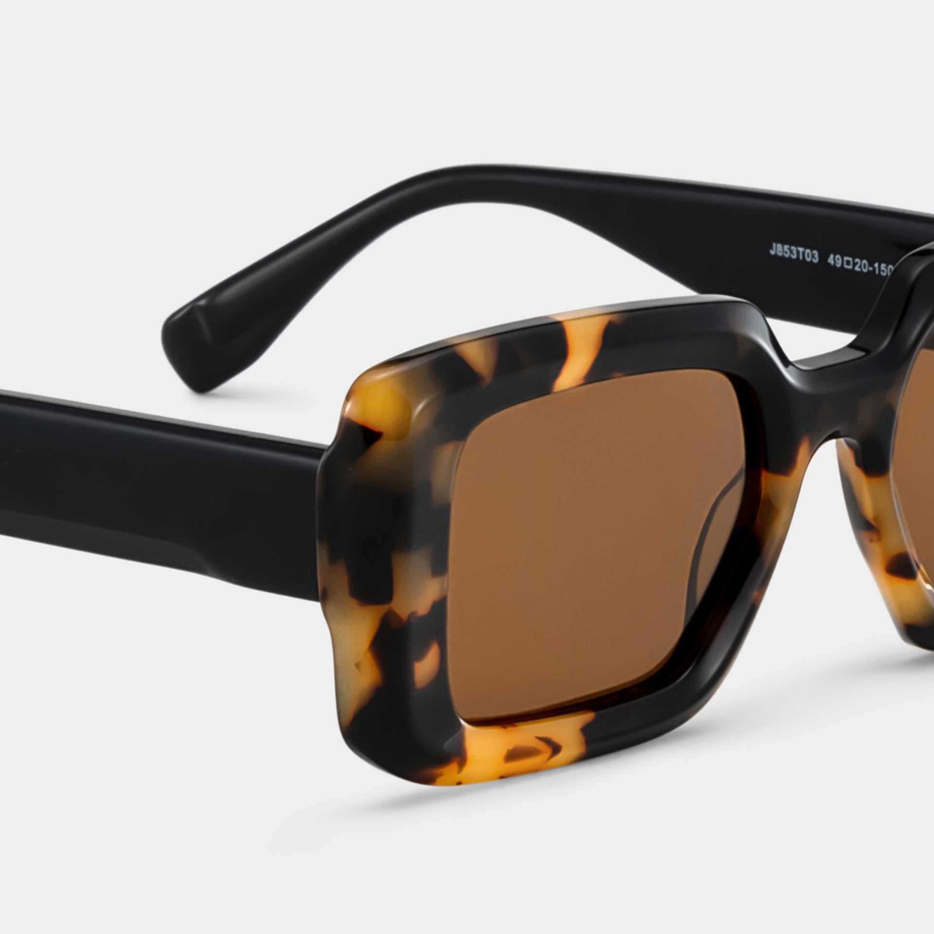 Eira Rectangle Tortoise Polarized Sunglasses4