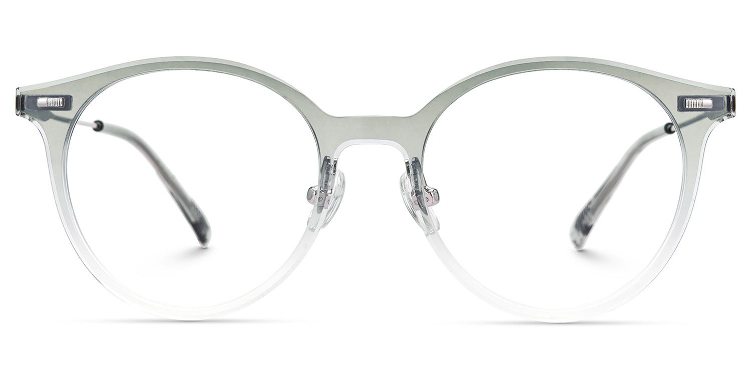 Gray Round Narelle Eyeglasses with Full-Frame | Zeelool0