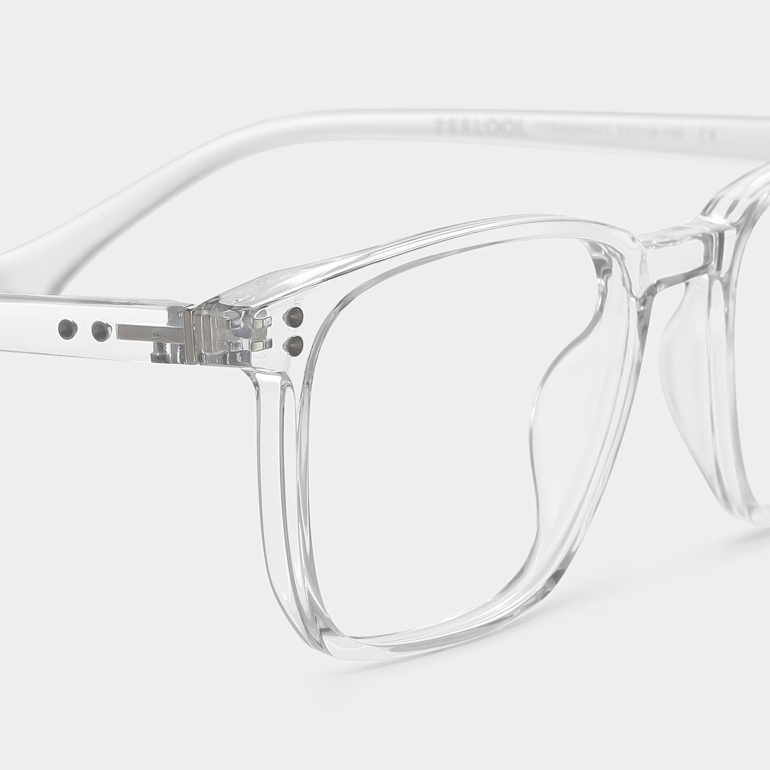 Martinez Square Clear Glasses | Zeelool Glasses4