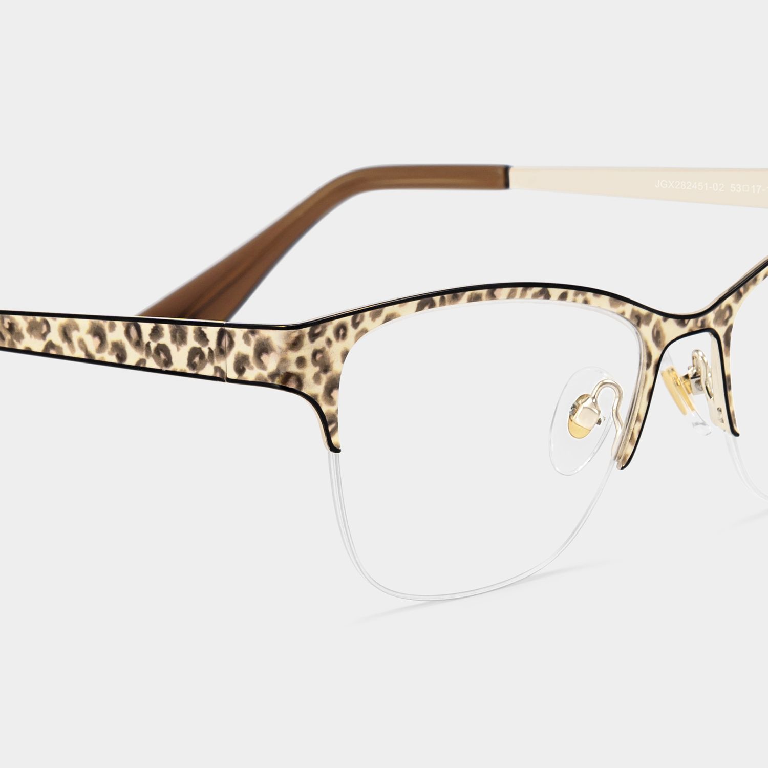 Dorian Yellow Leopard Print Cat-Eye Glasses | ZEELOOL5