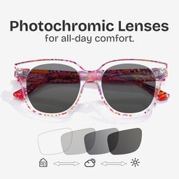 Jett Square Red Clear Glasses6