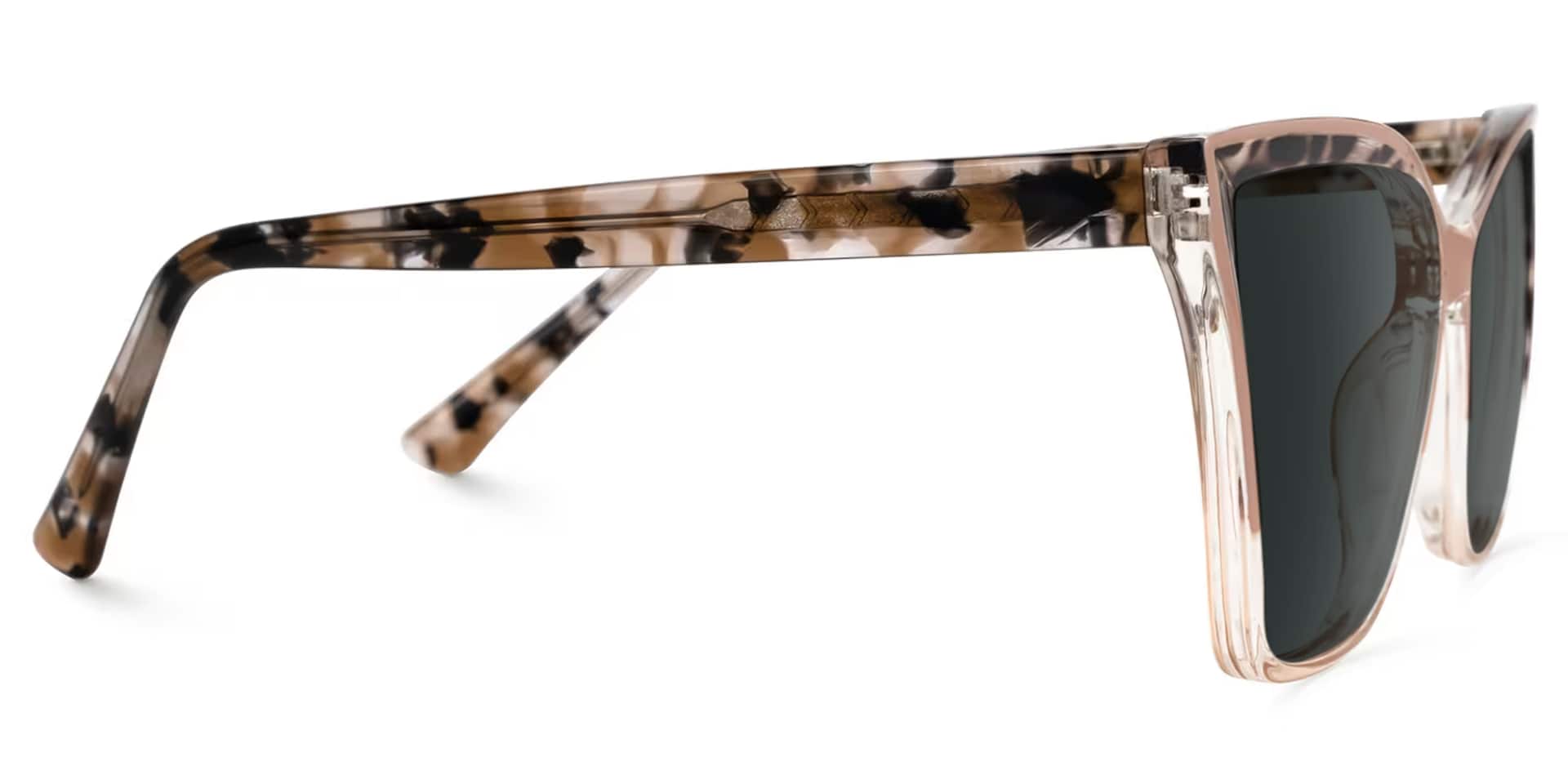 Cateye Adalis Champagne Sunglasses deals -Zeelool Glasses2