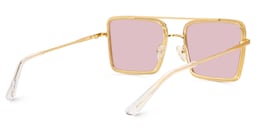 Diva Square Gold Sunglasses3