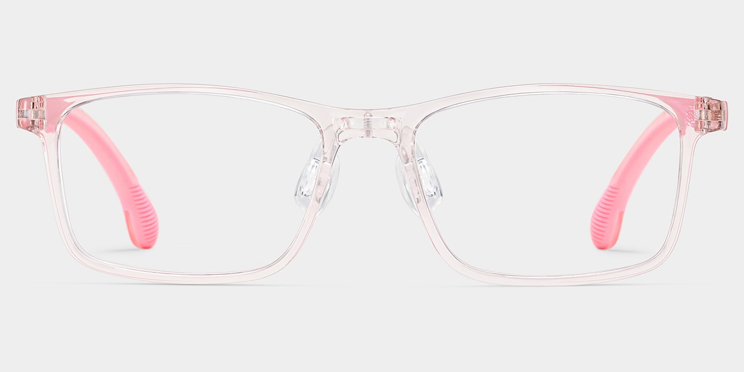 Sunny Rectangle Pink Glasses