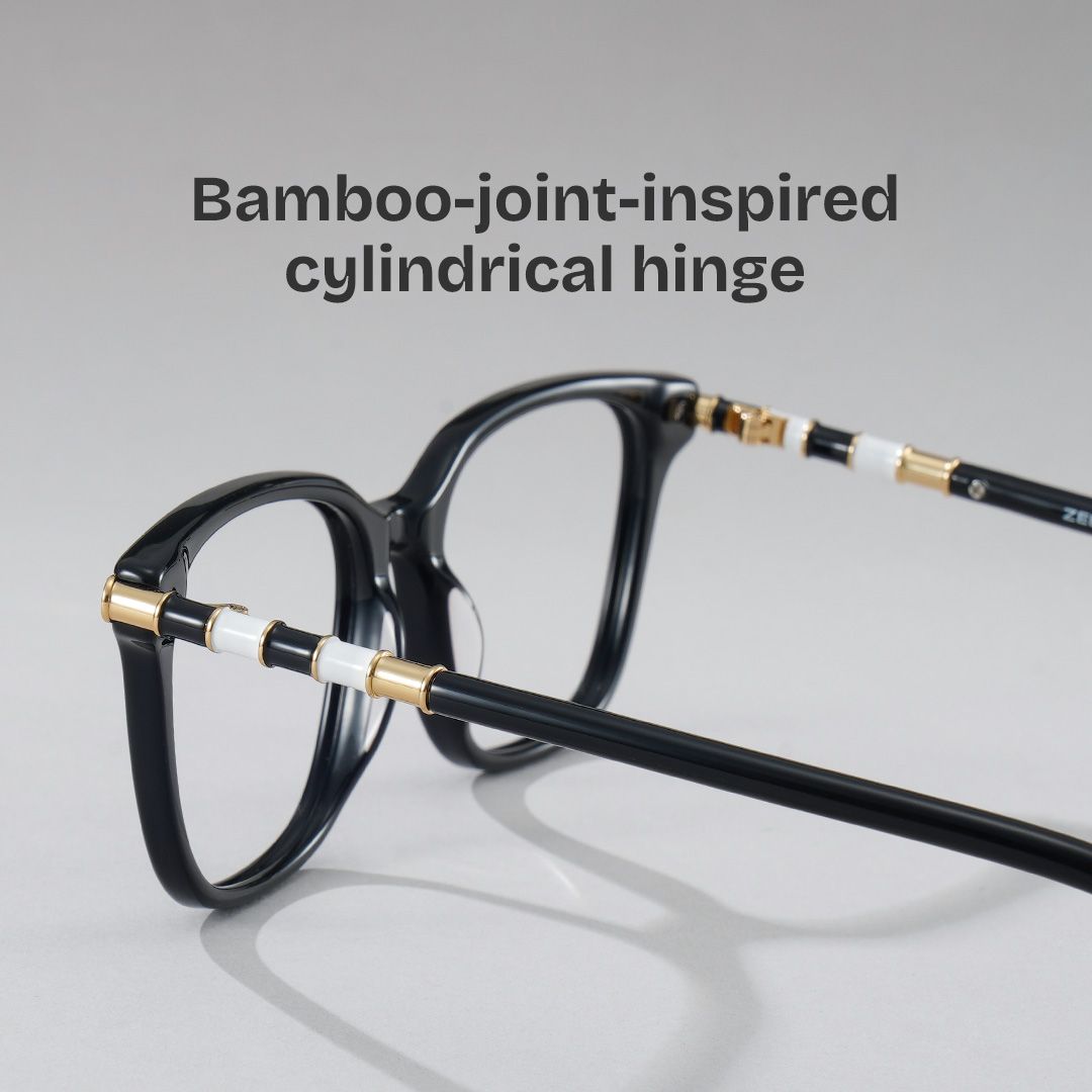 Delilah Square Black Frame Eyeglasses for Women| ZEELOOL4