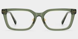 Remy Green Rectangle Glasses1