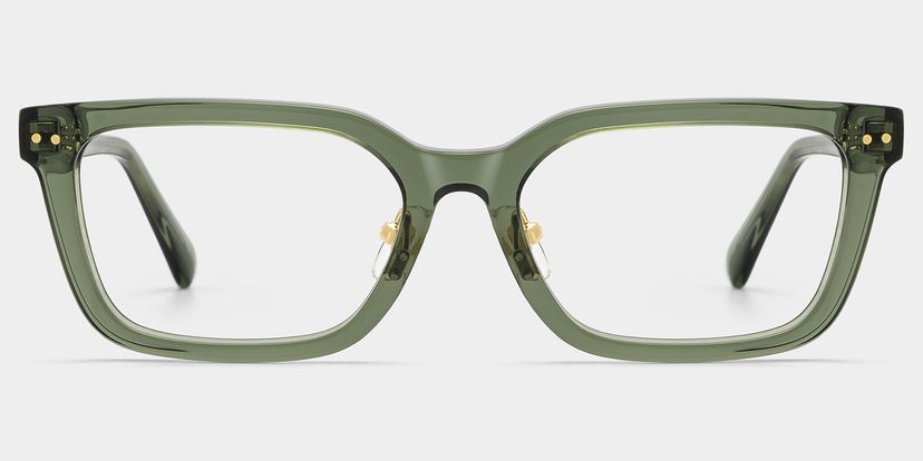 Remy Green Rectangle Glasses