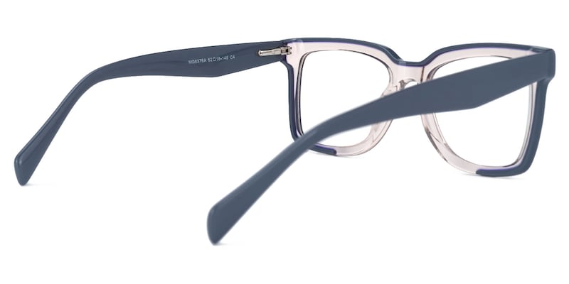 Rectangle Renetta Blue Glasses deals -Zeelool Glasses3