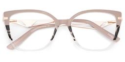 Margret Cateye Tortoise Khaki Glasses2