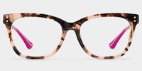 Vivienne Rectangle Pink Glasses1