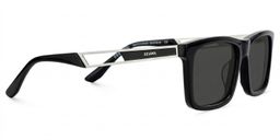 Osvaldo Black Rectangle Sunglasses3