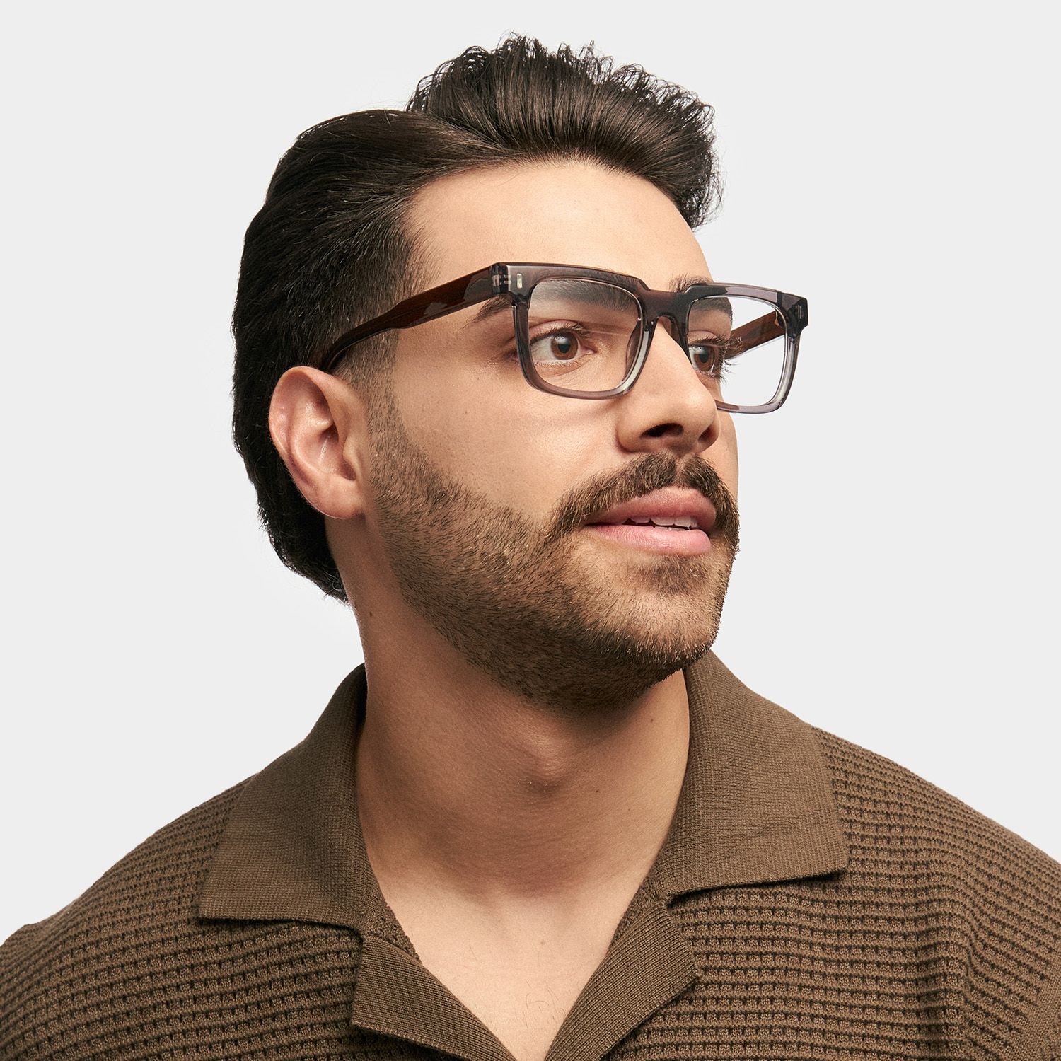 Square Katia Gray Color Frame Glasses | Zeelool1