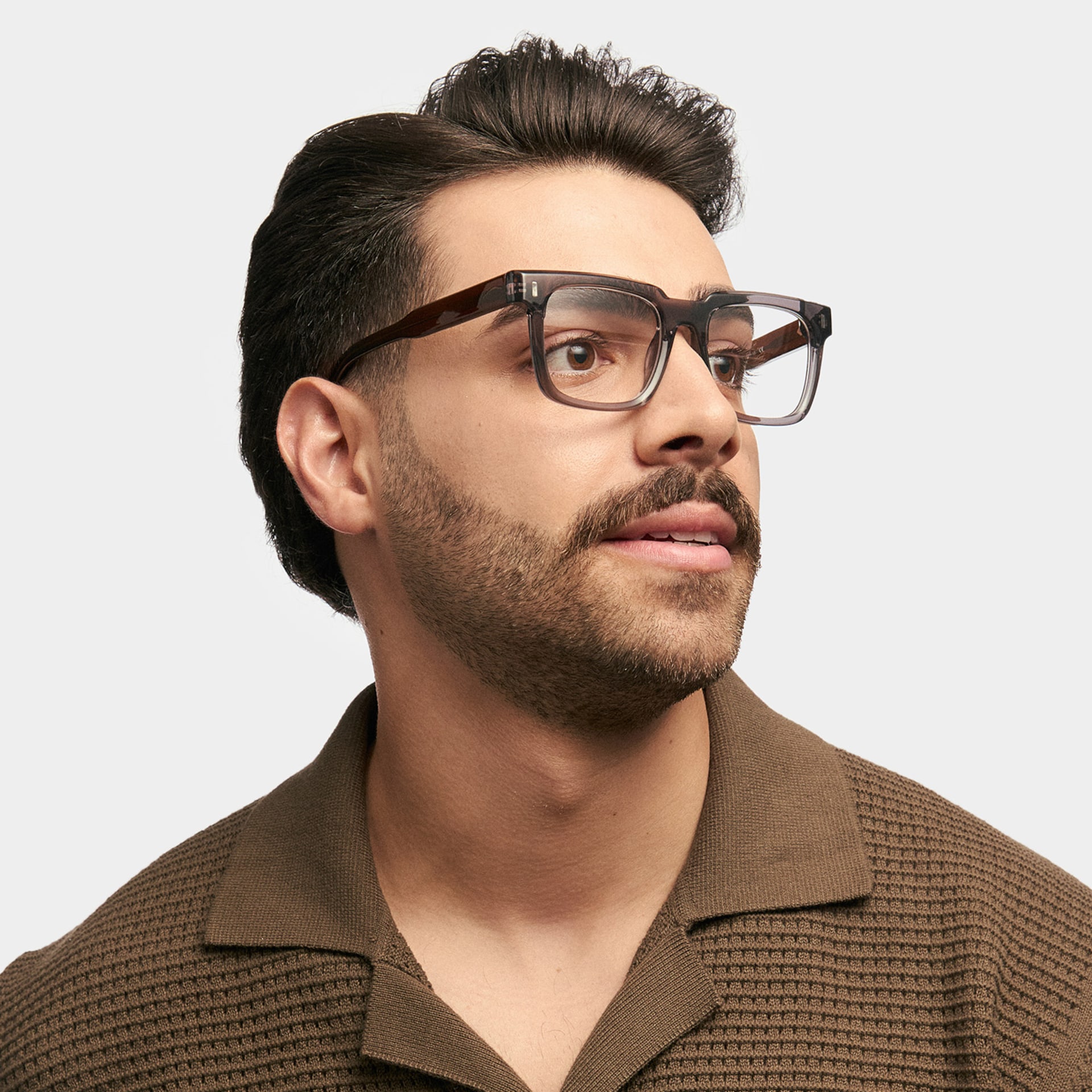 Square Katia Gray Color Frame Glasses | Zeelool1