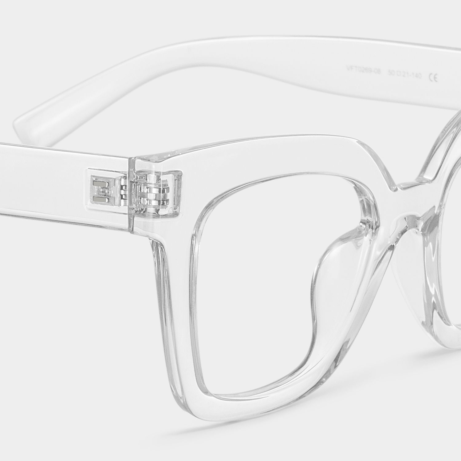 Malcolm Square Clear TR90 Frame Glasses | Zeelool