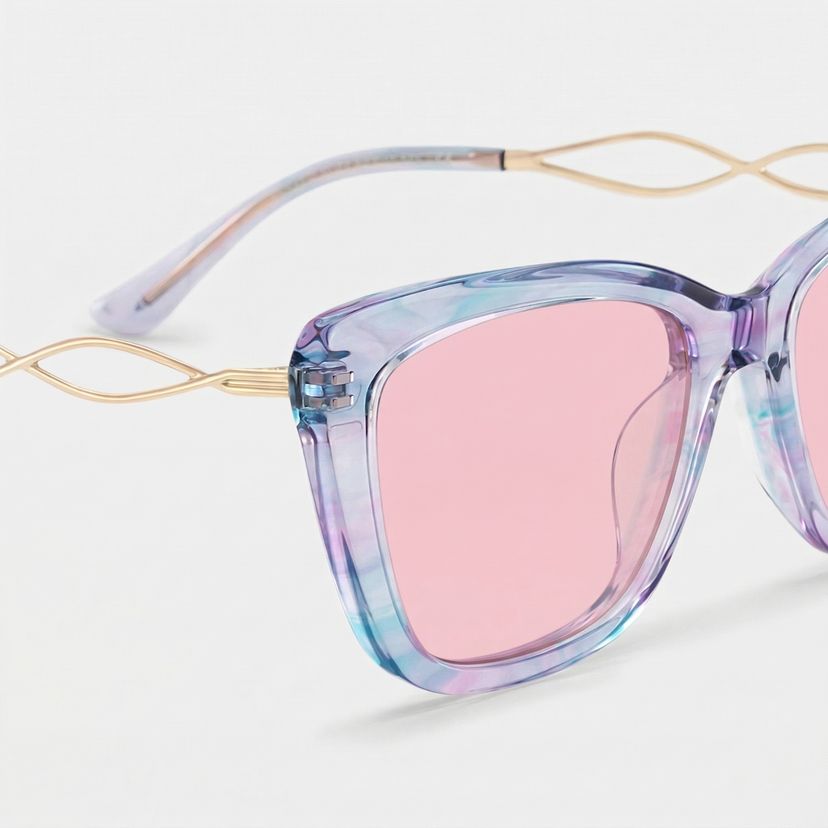 Remi Purple Butterfly Sunglasses to Frame Your Face | ZEELOOL display picture 1