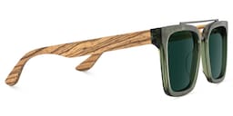 Pascal Aviator Green Sunglasses3