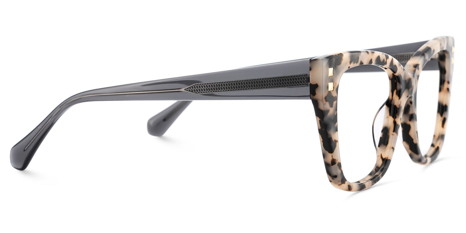 Tessia Square Tortoise Glasses4