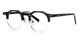 Jerria Round Black-Crystal Glasses1