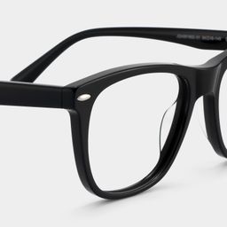 Atlas Black Rectangle Glasses5