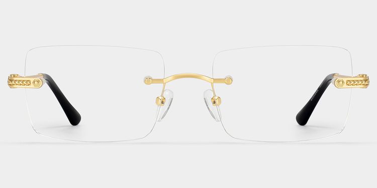 Peavy Gold Rectangle Glasses