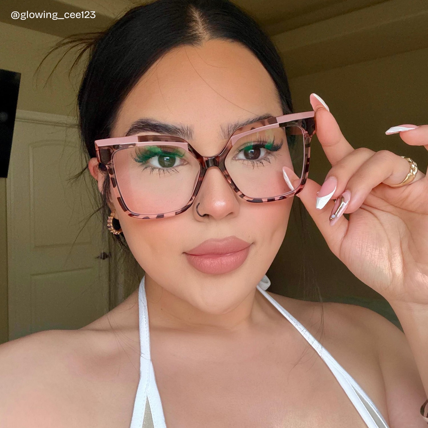 Eboney Square Tortoise Glasses8