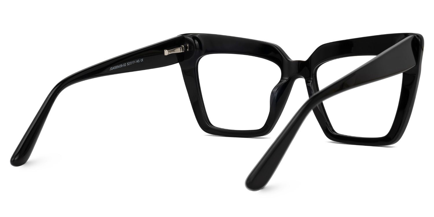 Barnes Cateye Black Glasses3