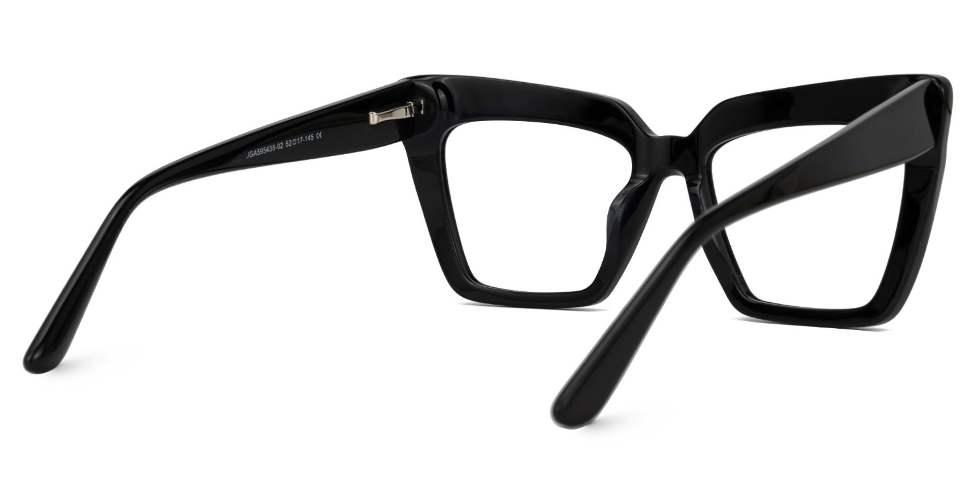 Barnes Cateye Black Glasses3