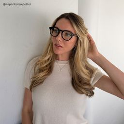 Frances Round Black Glasses6