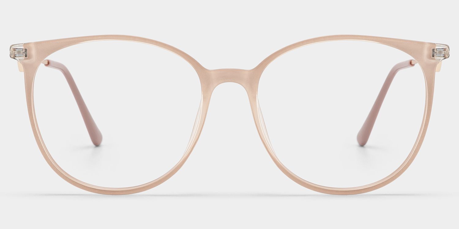 Chanty Round Pink Eyeglasses and Thin Frames1