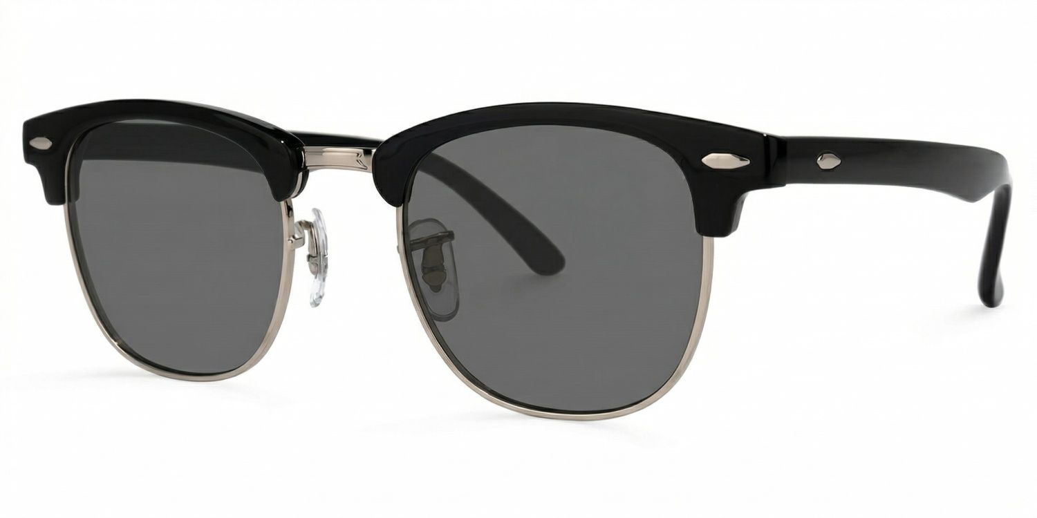 Hacker Browline Black Glasses | Zeelool Glasses