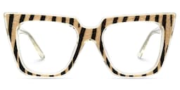 Gipson Cateye Tiger Print Glasses1