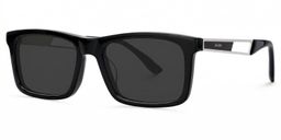 Osvaldo Black Rectangle Sunglasses2