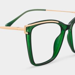 Krystle Square Green Glasses4