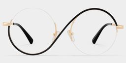 Flozif Round Black Glasses2