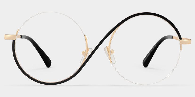 Flozif Round Black Glasses