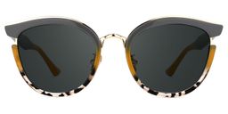 Laraine Cat Eye Gray Glasses0