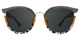 Laraine Cat Eye Gray Glasses0