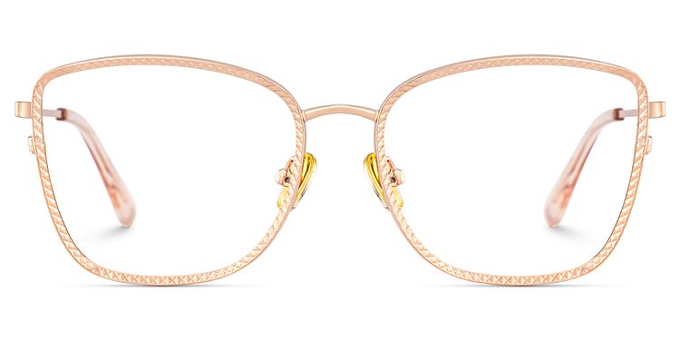 Ronan Rectangle Rose Gold Glasses