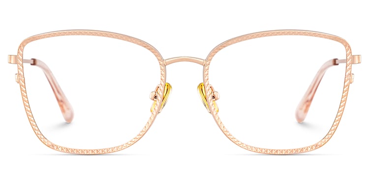 Ronan Rectangle Rose Gold Glasses