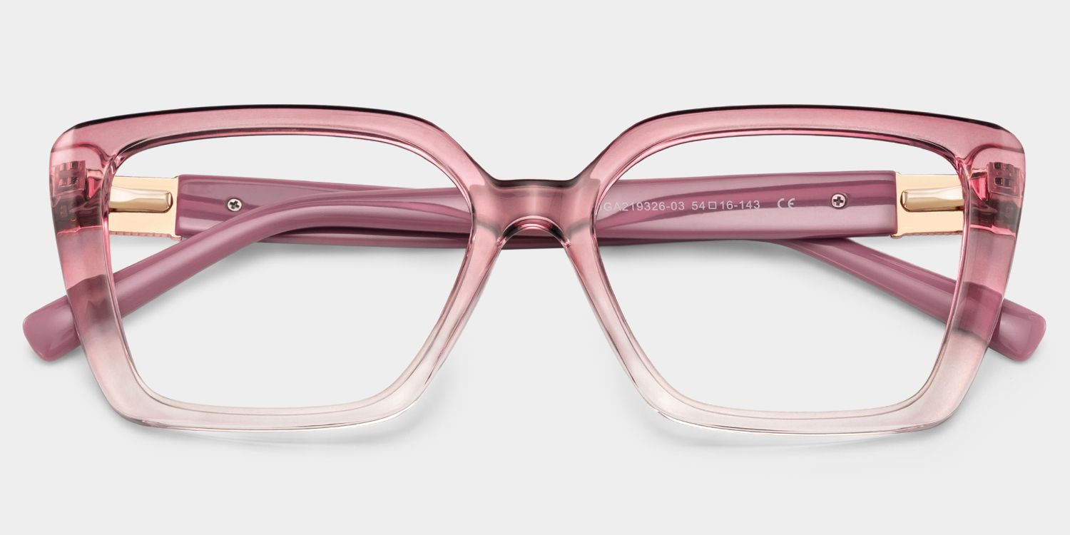 Emery Two-Tone Geometric Eyeglass Frames | ZEELOOL2