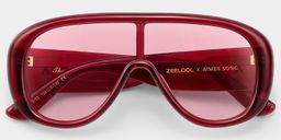 The Shield Red Aviator Glasses2
