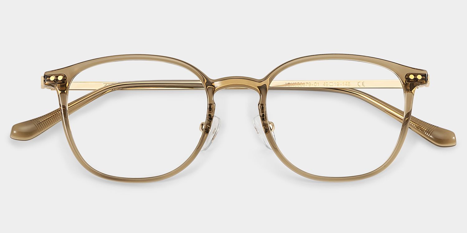 Mira Brown Frame Prescription Glasses with Oval Shape | ZEELOOL4