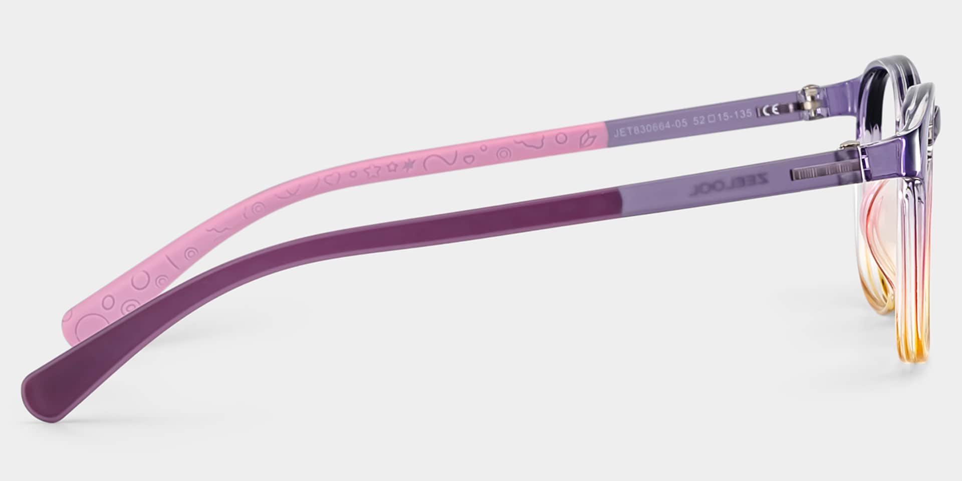 Kids Rectangle Colorful Amaker Frame Glasses | Zeelool3