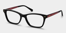 Juliana Black Rectangle Glasses3