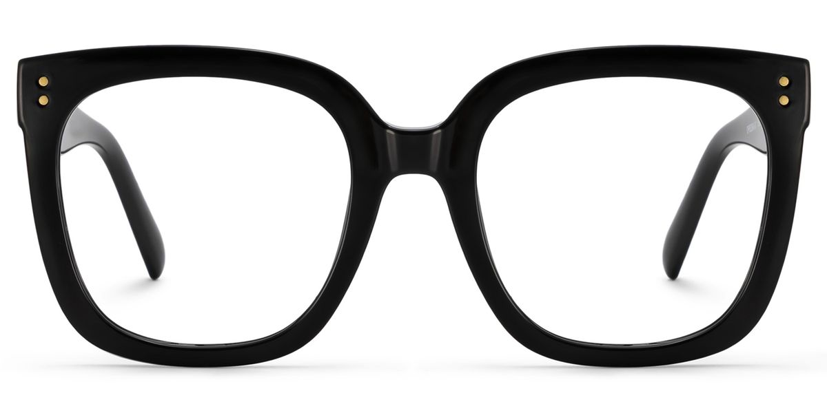 Ebony Square Black Glasses2