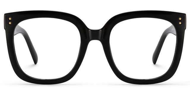 Ebony Square Black Glasses