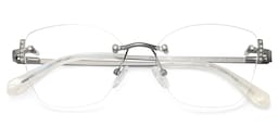 Jaxon Rectangle Silver Glasses2