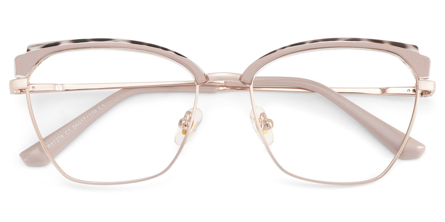 Phoebe Browline Khaki Frame Eyeglasses for Woman| ZEELOOL2