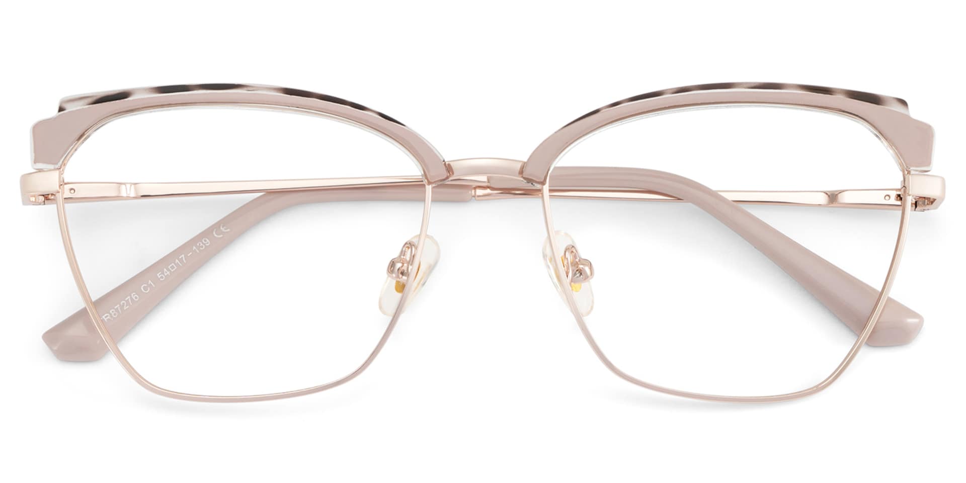 Phoebe Browline Khaki Frame Eyeglasses for Woman| ZEELOOL2